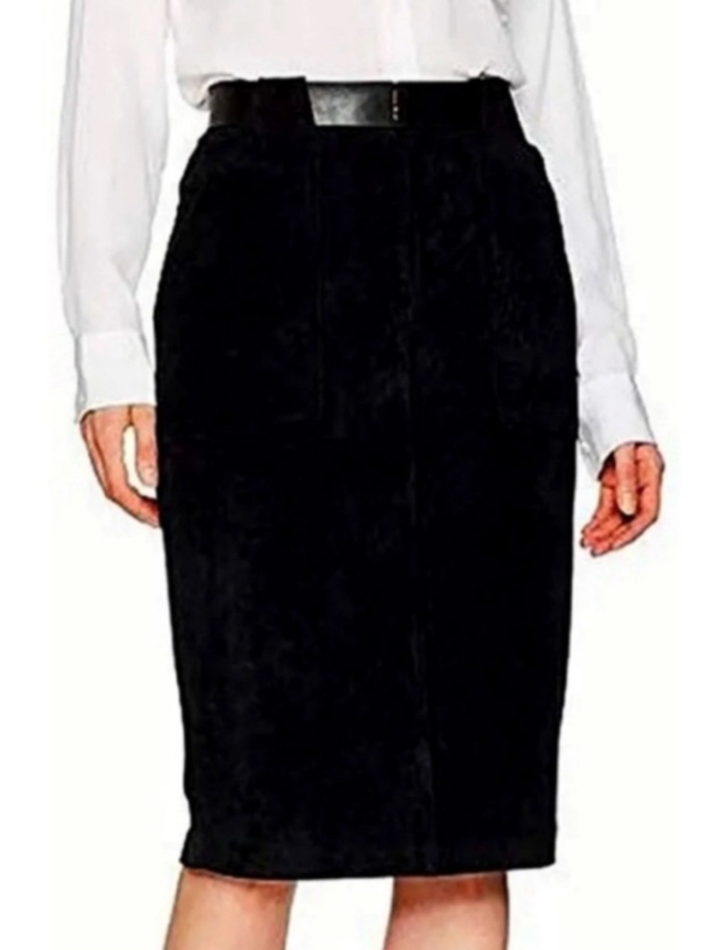 NWOT Ivanka Trump Vegan Suede Pencil Skirt